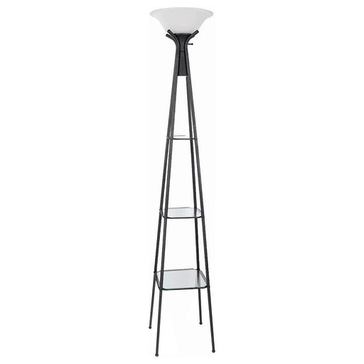 Gianni - Versatile Shelf Tower Floor Lamp - Charcoal Black Sacramento Furniture Store Furniture store in Sacramento