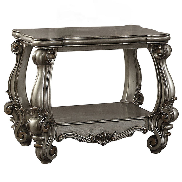 Versailles - End Table - Antique Platinum