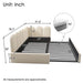 Upholstered Daybed With Pull-Out Bed
