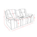 Gary - Power Reclining Loveseat With Cooler In Center Console - Black