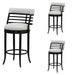 Telia - Upholstered Swivel Bar Height Barstool