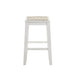 Iyani - Coastal Modern Wood Counter Height Kitchen Bar Stool