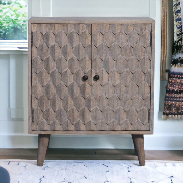 Mini Pineapple Carved Cabinet