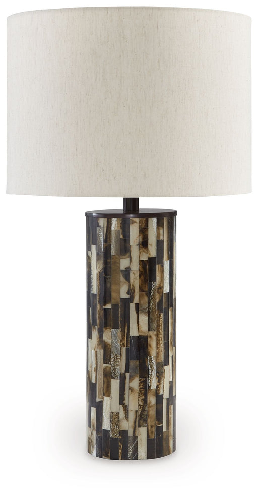 Ellford - Black / Brown / Cream - Poly Table Lamp Sacramento Furniture Store Furniture store in Sacramento
