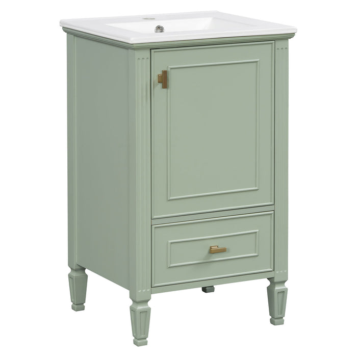 Retro Bathroom Vanity With Sink