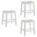 Iyani - Coastal Modern Wood Counter Height Kitchen Bar Stool