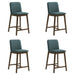 Allin - Upholstered Wood Counter Height Barstool