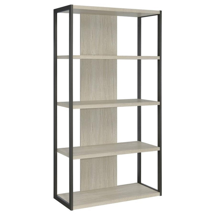 Loomis - 4-Shelf Bookcase - Whitewashed Gray Sacramento Furniture Store Furniture store in Sacramento