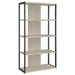 Loomis - 4-Shelf Bookcase - Whitewashed Gray Sacramento Furniture Store Furniture store in Sacramento