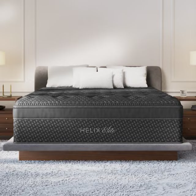 Helix Midnight Elite luxury mattress on display at Sacramento Furniture Store
