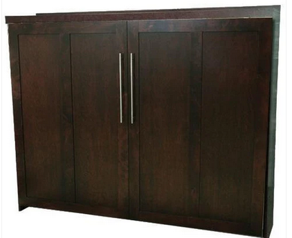 Modern Horizontal Murphy Bed with Contemporary Handles – Made in USA – Stylish & Functional Design