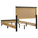 Kaywood Full panel bed in weathered brown and natural pine available at our Sacramento furniture outlet near Carmichael.