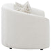 Modern bouclé loveseat for small living spaces on showroom clearance near Carmichael, CA