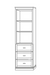 drawer storage cabinet for horizontal murphy bed system