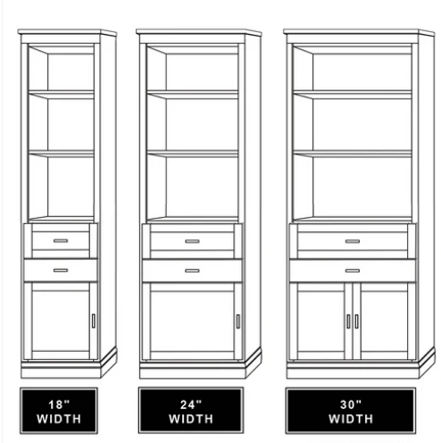 horizontal murphy bed cabinet with shelves drawers and doors Sacramento