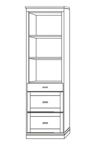 horizontal murphy bed cabinet with shelves and multiple drawers Sacramento