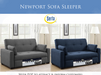 modern sofa sleeper with built in USB charging ports