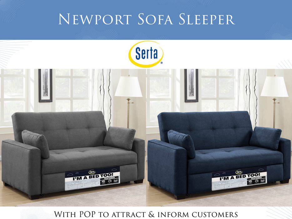 modern sofa sleeper with built in USB charging ports