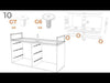 Neilsville - Six Drawer Dresser - Vinyl-Wrapped - Whitewash