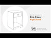 Paxberry - One Drawer Night Stand - Whitewash