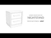 Kozmour - Two Drawer Night Stand - Black / Brown