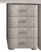 Modern faux wood vanity storage cabinet for glam rooms and beauty spaces in Sacramento CA