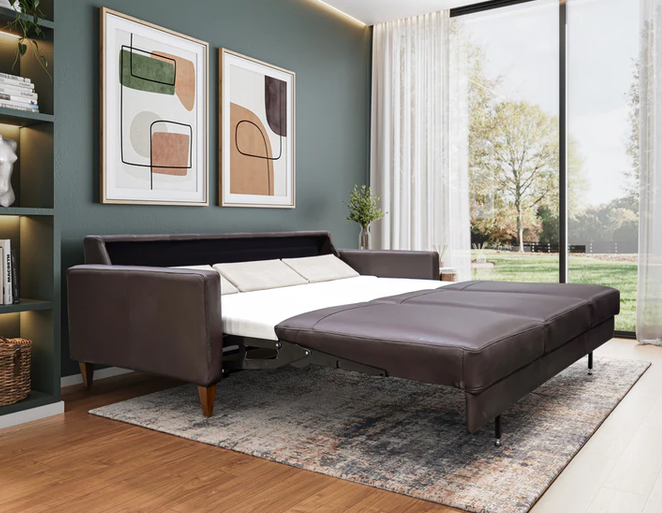 Omnia Leather The Bliss Sleeper Sofa | Sacramento Furniture Store