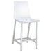 Juelia Clear Acrylic Counter Chair Chrome (Set of 2)