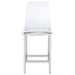 Juelia Clear Acrylic Counter Chair Chrome (Set of 2)