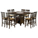 Gabriel 9-piece Square Counter Height Dining Set Cappuccino