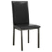 Garza Upholstered Dining Side Chair Dark Brown (Set of 2)