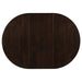 Gabriel Oval 60-inch Extension Leaf Dining Table Cappuccino