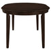 Gabriel 5-piece Extension Leaf Dining Table Set Cappuccino