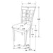 Gabriel 7-piece Extension Leaf Dining Table Set Cappuccino