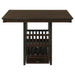 Jaden Square 47-inch Counter Height Dining Table Espresso