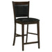 Jaden Upholstered Counter Chair Espresso (Set of 2)