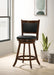Broxton Upholstered Swivel Counter Chair Chestnut (Set of 2)