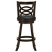 Calecita Wood Swivel Bar Chair Cappuccino (Set of 2)