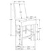 Stanton 5-piece Square Counter Height Dining Table Set Grey