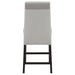 Stanton Velvet Upholstered Counter Chair Grey (Set of 2)