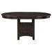 Lavon Oval 60-inch Wood Extension Leaf Dining Table Espresso