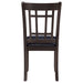 Lavon Wood Dining Side Chair Black and Espresso (Set of 2)