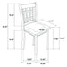 Lavon Wood Dining Side Chair Black and Espresso (Set of 2)