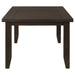 Dalila Rectangular 66-inch Wood Dining Table Cappuccino