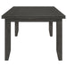 Dalila Rectangular 66-inch Wood Dining Table Dark Grey