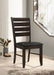 Dalila Wood Dining Side Chair Cappuccino (Set of 2)