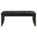 Dalila Leatherette Upholstered Wood Dining Bench Cappuccino