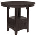 Lavon Oval 60-inch Counter Height Extension Dining Table Espresso
