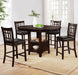 Lavon 5-piece Oval Counter Height Dining Set Espresso