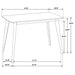 Kersey 5-piece Rectangular Dining Table Set Chestnut